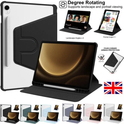 For Samsung Galaxy Tab S10 FE FE+ 10.9" 13.1" Shockproof Rotate Stand Case Cover - Image 1 of 4