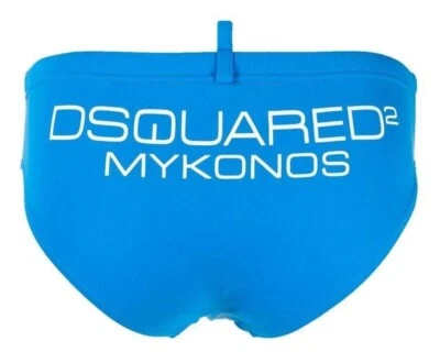 DSQUARED2 DSQ2 'Rear Mykonos Logo' Men's Bikini Bathing Swim Suit Brief 30 S NWT - Image 1 of 4