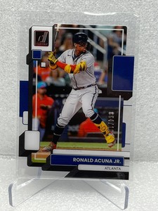 2022 Panini Chronicles Clearly Donruss Red #37 Ronald Acuna Jr. - 064/100