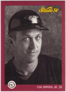 CAL RIPKEN JR. HOF 1991 LEAF STUDIO Card #9 NM-MT Condition