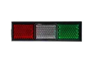 BANDIERA ITALIANA RIFLETTORE SLEF ADESIVO DUCATI APRILIA PIAGGIO BENELLI GUZZI VESPA - Foto 1 di 2