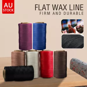 260m/Roll Leather Sewing Flat Waxed Thread Wax String Hand Stitching Craft 0.8-1 - Picture 1 of 19
