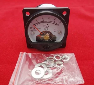 1PC AC 0-5MA Analog Ammeter Panel AMP Current Meter SO45 Cutout 45mm - Picture 1 of 5