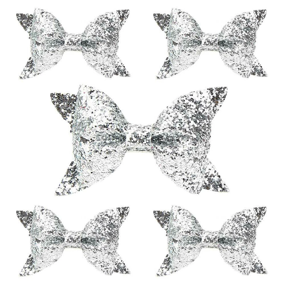 5 PIEZAS Diadema Brillante Lazo Elástico Brillo Lentejuelas Bebé Niño Niña Foto 1 de 4