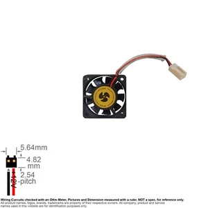 Fan Muffin Cooling DC 12V DC12V 12VDC 40mm 40x40x10 0.09A Fujian F401012SH - Picture 1 of 3