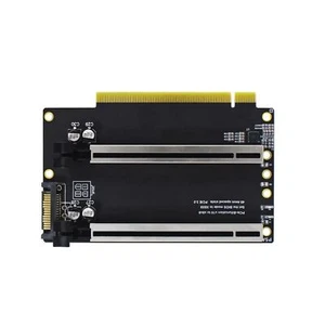 Brand New 1 to 2 Expansion Card Gen3 Split Card Bifurcation x16 to x8x8 40.4mm - Afbeelding 1 van 7