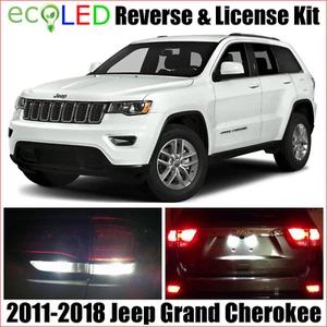 WHITE Reverse & License LED Light for 2011-2018 Jeep Grand Cherokee WKT 7440 921 - Picture 1 of 6