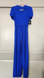 NWT DKNY Blue Women's One Piece Jumpsuit Jumper Size 8 - Picture 1 of 4