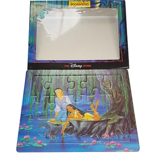 Disney Store Pocahontas Jigsaw Puzzle Chunky 15 Piece John Smith River Scene - Picture 1 of 10