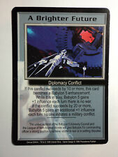 1998 BABYLON 5 CCG - DELUXE EDITION - RARE CARD - A BRIGHTER FUTURE 