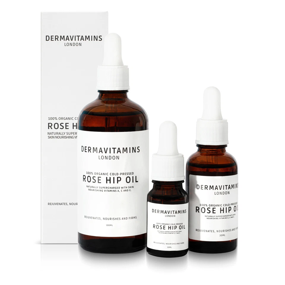 DermaVitamins 100% Organic Cold-Pressed Rose Hip Oil