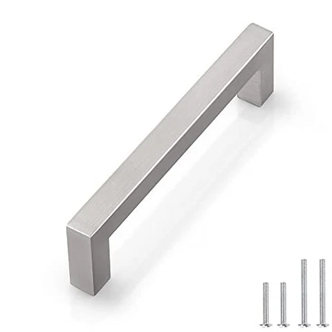 30 Pack 1/2 In Stainless Steel Square Corner Bar Kitchen Cabinet Door Handles Br Cover