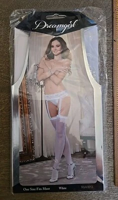 Pantimedias Dreamgirl Mujer Talla Única Transparente Liguero Blanco Ver Fotos/Descripción  Foto 1 de 4