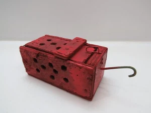 CAJA DE CEBO DE LANGOSTA CANGREJO COMERCIAL DE MADERA ANTIGUA PESCA DE PECES (F2B2923C) - Imagen 1 de 4