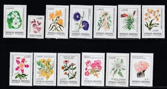 ARGENTINA Juego Flores MNH Foto 1 de 1