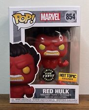 Funko Pop! Marvel Red Hulk #854 Glow In Dark Chase Hot Topic Exclusive 🔴🔥 MINT