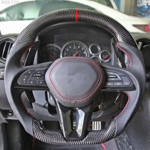 Real Carbon Fiber Flat Sport Steering Wheel For New 2017+ Nissan GT-R R35 - Picture 1 of 8