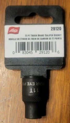 Enchufe de pinza de freno de aire para camión Lisle 3/8" drive 11T 11 puntos Bendix #29120 Foto 1 de 2
