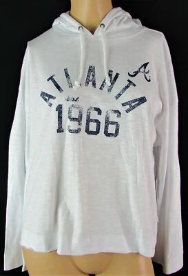 Atlanta Braves MLB Women's Touch Long Sleeve Hooded Shirt - Image 1 of 4