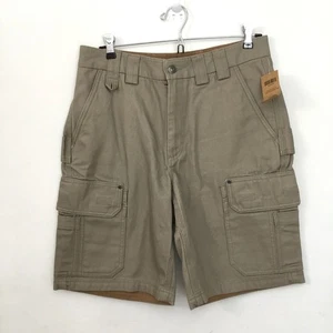 Pantalones Cortos de Carga DULUTH TRADING CO Lona Manguera contra Incendios 10" Para Hombres Utilidad Elastizados Talla 32 - Imagen 1 de 6