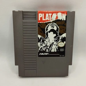 Platoon (Nintendo Entertainment System, 1988) NES Cleaned Tested and Working - Picture 1 of 8