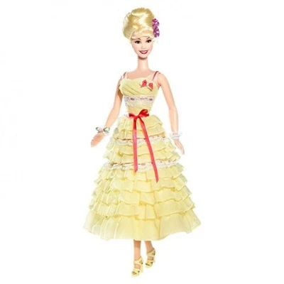 Vestido Barbie Collector Grease Frenchy Dance Off Amarillo 2008 #M3256 Mattel NRFB Foto 1 de 4