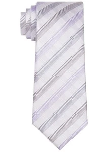 Calvin Klein Men's Slim Tonal Truss Check Tie - Steel - Picture 1 of 3