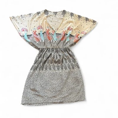 70’s Silky Sheer Tunic V Neck Vintage XS - Image 1 of 4