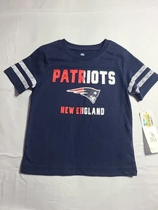 Team Apparel Kleinkind Mädchen England Patriots T-Shirt Größe XS 4/5 Neu mit Etikett - Bild 1 von 10