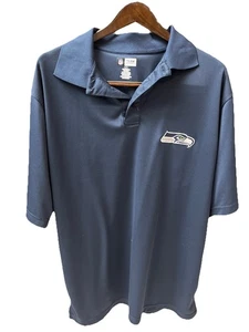 NFL Team Apparel Men's Seattle Seahawks Cool Golf Polo Size Large Tall VGUC   A8 - Picture 1 of 14