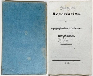 Burghausen Bayern / Repertorium des topographischen Atlasblattes 1845 - Picture 1 of 1