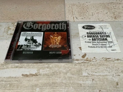 GORGOROTH DESTROYER + INCIPIT SATAN  LTD 2 x CD 2008 + signed Autographed ticket - Image 1 of 4