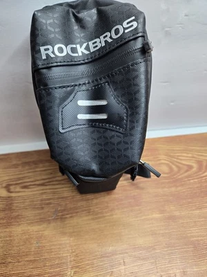 ROCK BROS -1.5L BIKE SEAT SADDLEBAG -UNDER SEAT POUCH BLACK - Image 1 of 4