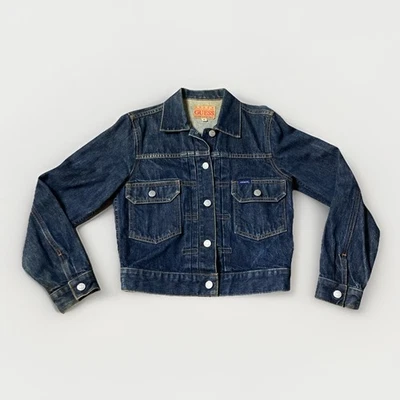 Chaqueta Guess De Colección Para Mujer L Pequeña Azul Denim 100% Algodón Camionero Hecha en EE. UU. Foto 1 de 4