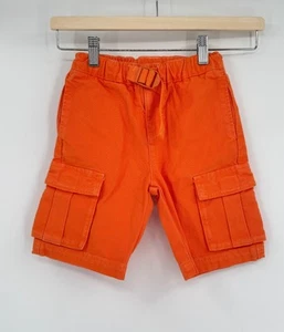 Stella McCartney Kids Orange Cotton Belted Waist Cargo Shorts Sz 5 Years - Picture 1 of 5
