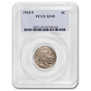1924-S Buffalo Nickel XF-45 PCGS - Picture 1 of 3
