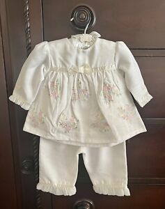 Baby Girl Koala Baby Boutique Ivory Embroidered Outfit 0-3 Months NWT