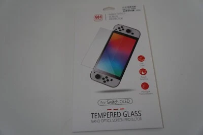 New Nintendo Switch OLED 9H Hardness HD Tempered Glass Screen Protector - Image 1 of 4