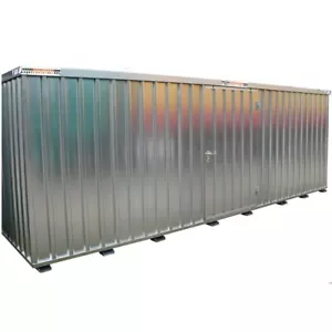 6m Container Schnellbaucontainer Baucontainer Lagercontainer Tür lange Seite - Bild 1 von 6