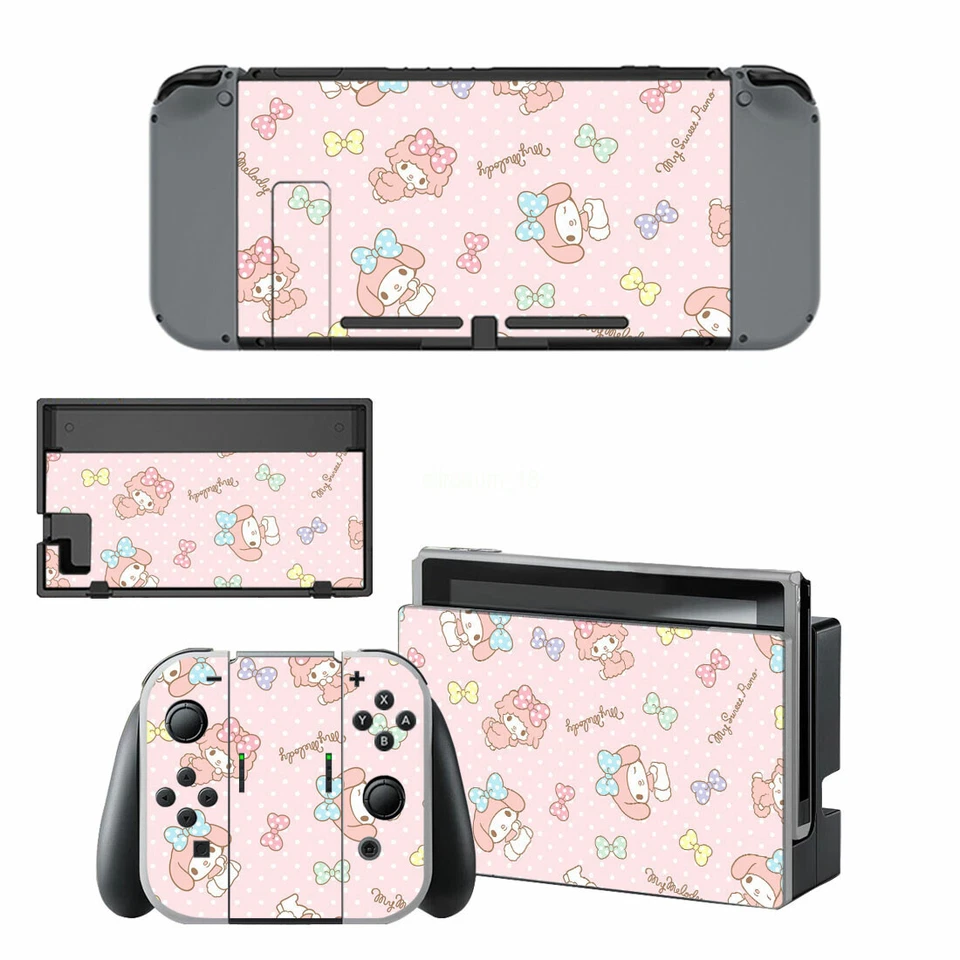 My Melody Cute For Nintendo Switch Joy-Con Dock Vinyl Skin Decals Stickers AU - image 1 of 1
