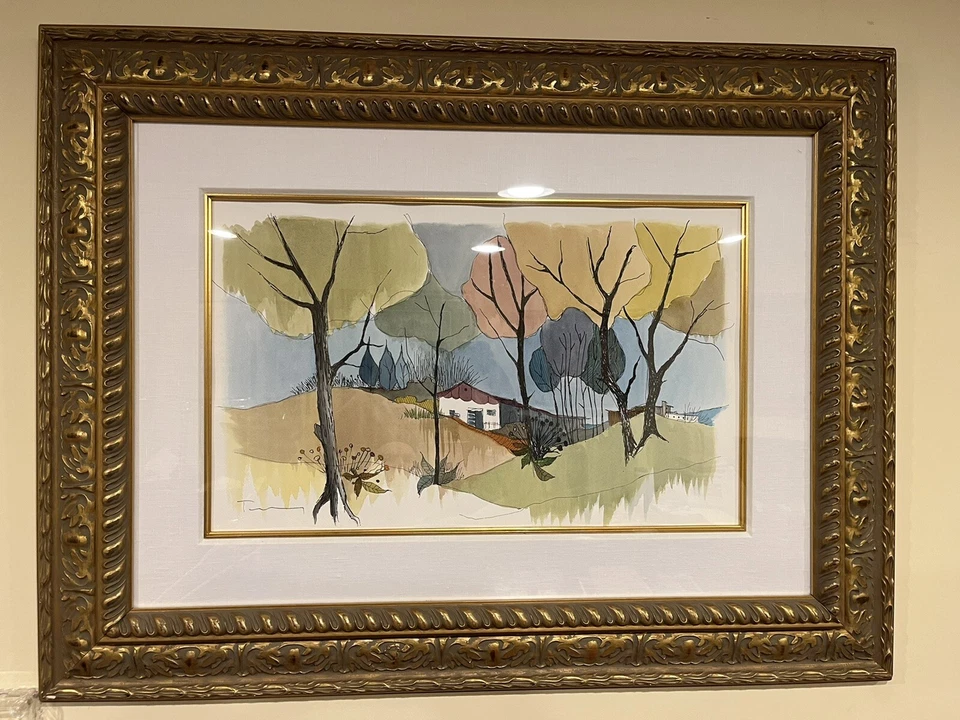 Tarkay Original Acuarela Lg Foto 1 de 4