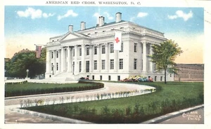 Postal de vista aérea de la Cruz Roja Americana edificio Washington DC - Imagen 1 de 2