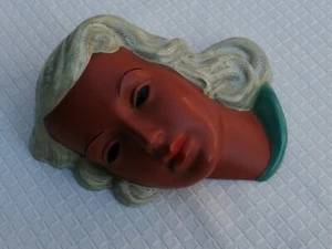 Goldscheider Wandmaske Mädchenkopf Modell Nr. 526 - 1950s - Bild 1 von 12