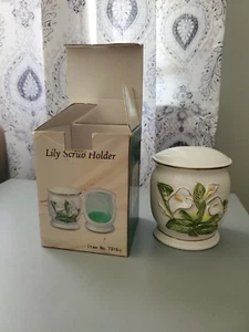 Keramik Lilie Peeling Halter - Bild 1 von 2