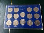 Great Britain Qeii Cased Set Of English Shillings 1953-1966 