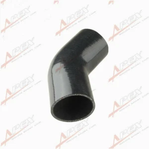 2.5" 63.5mm 45 Degree Elbow Turbo Intercooler Intake Silicone Hose Coupler Pipe - Picture 1 of 4
