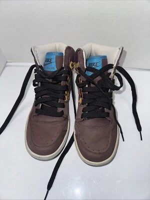 Tênis Nike Court Force marrom estampa de leopardo tamanho 7 [317072-221] edição limitada - Imagem 1 de 4