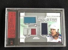 MARK MESSIER 2014 IN THE GAME ULTIMATE CERTIFIED GAME USED JERSEY CARD 1/1 !!