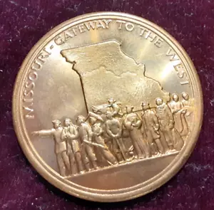 (Pgasteelers1) Missouri Gateway to the West 1982 Sesquicentennial Bz. Medalla 🌠 - Imagen 1 de 4