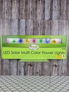 LED Solar Powered Multi-coloredString Flower Lights Outdoor  - Picture 1 of 5